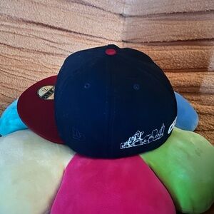 Atlanta Braves New Era Kids Cap - Navy Blue and Red